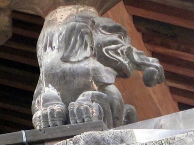 奈良・法隆寺に動物たちの不思議な彫刻がある？？